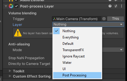 Custom new layer appears in list of choices